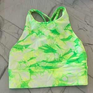 Lululemon Sports Bra Size 4 Neon